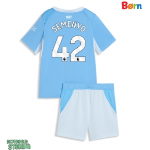 Manchester City Antoine Semenyo #42 Replika Babytøj Hjemmebanesæt Børn 2026-27 Kortærmet (+ Korte bukser)
